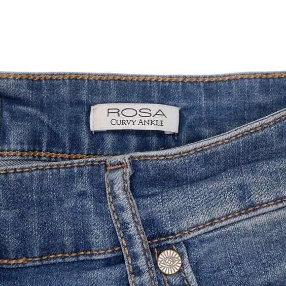 Sofia Vergara Rosa Curvy Ankle Jeans Size 18/20 Plus Womens Stretch 36 x 25.5 - Picture 8 of 11